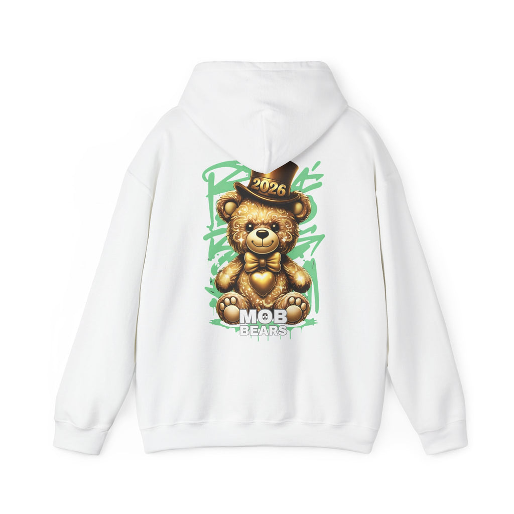2026 MOB Bear Hoodie — New Year Celebration Sweatshirt