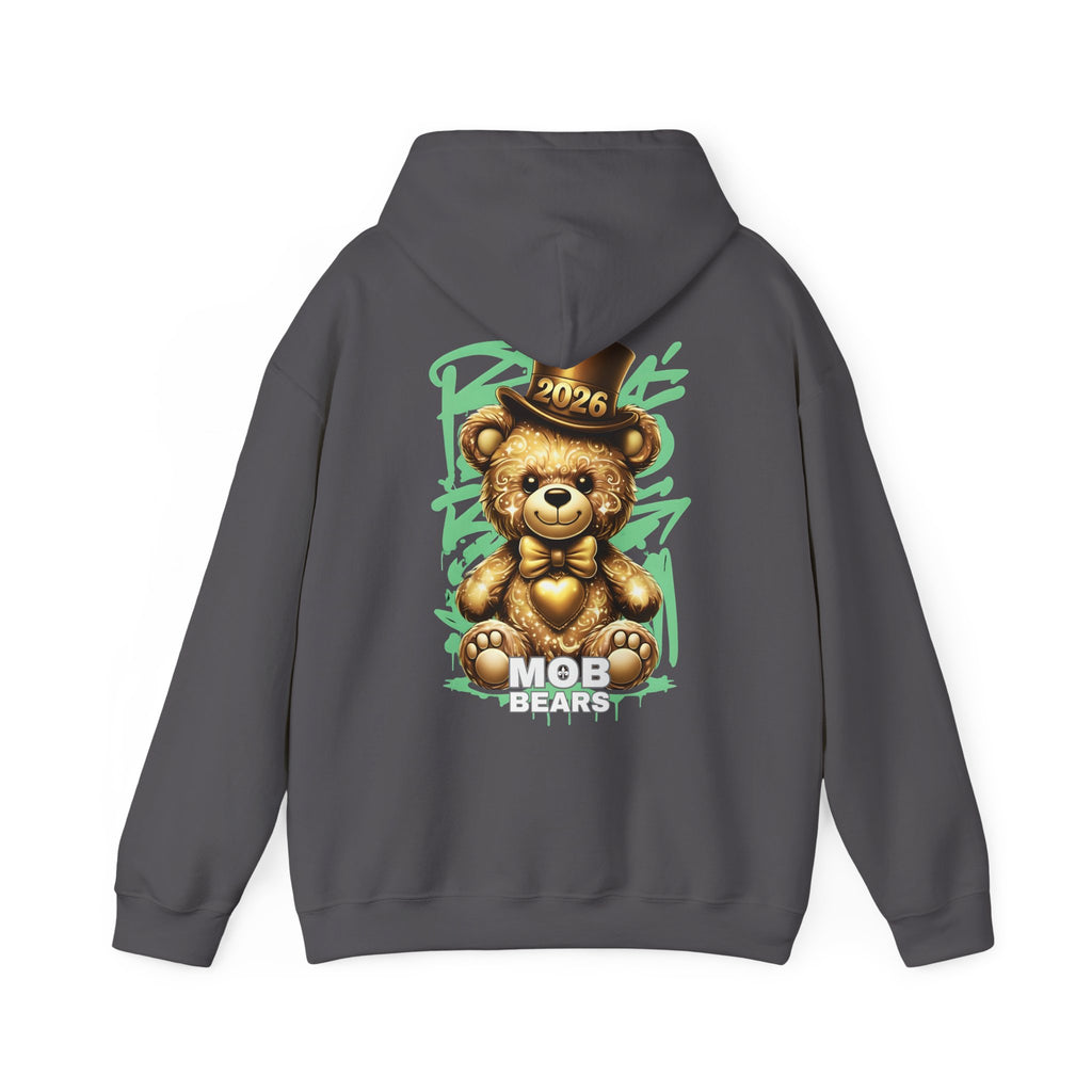 2026 MOB Bear Hoodie — New Year Celebration Sweatshirt