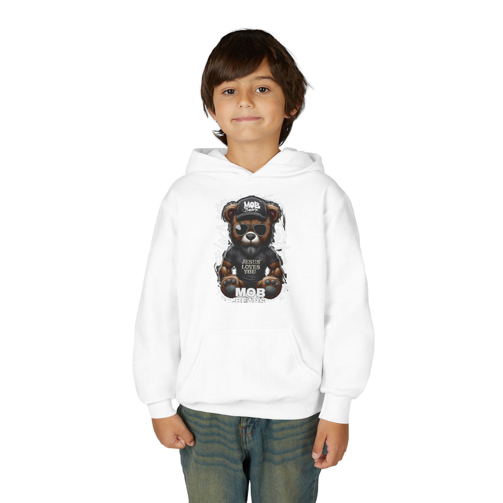 Jesus Loves You MOB Bear - Kids Hoodie