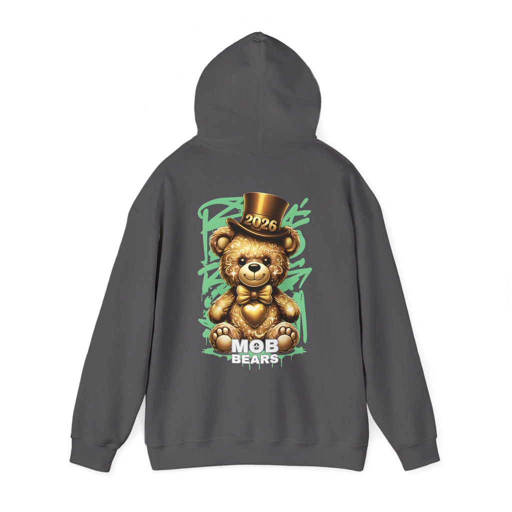 2026 MOB Bear Hoodie — New Year Celebration Sweatshirt