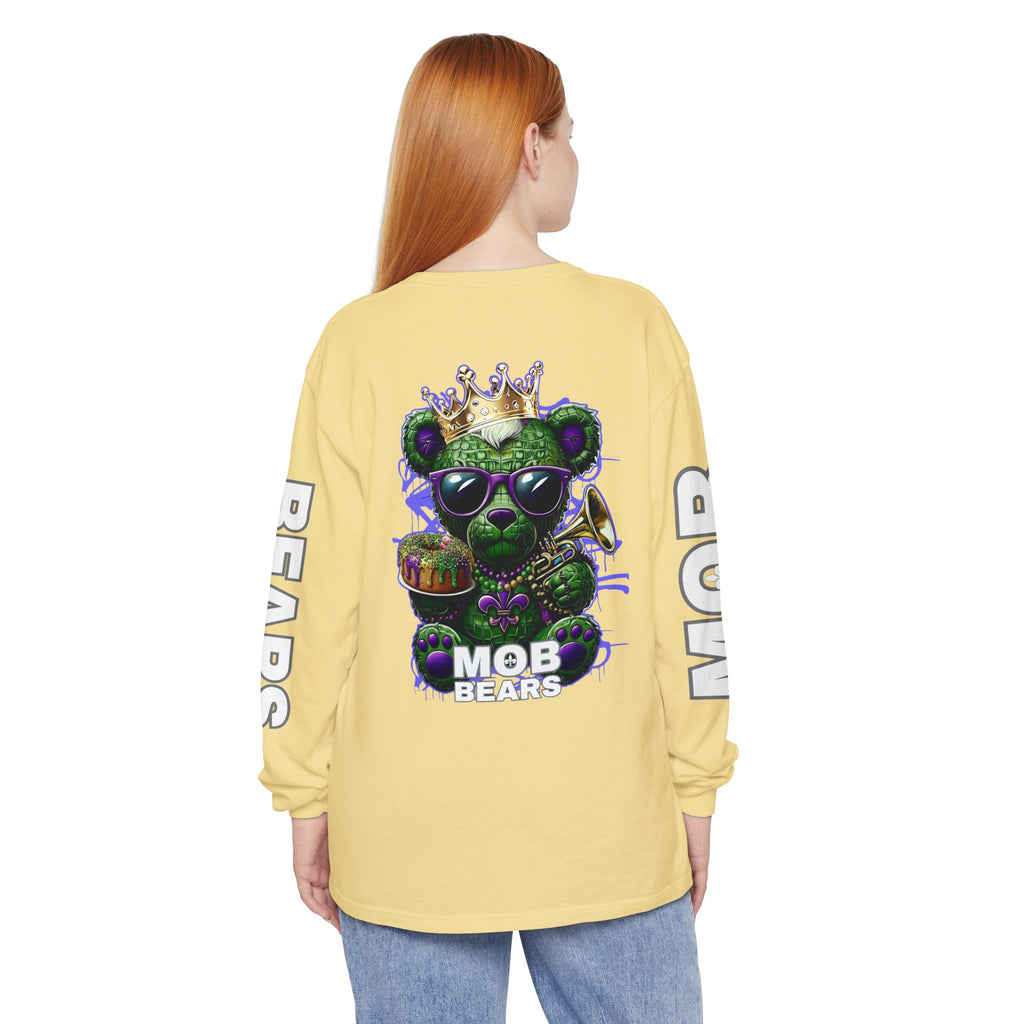 Mardi Gras 'King Krewe MOB Bears' Long Sleeve T-Shirt