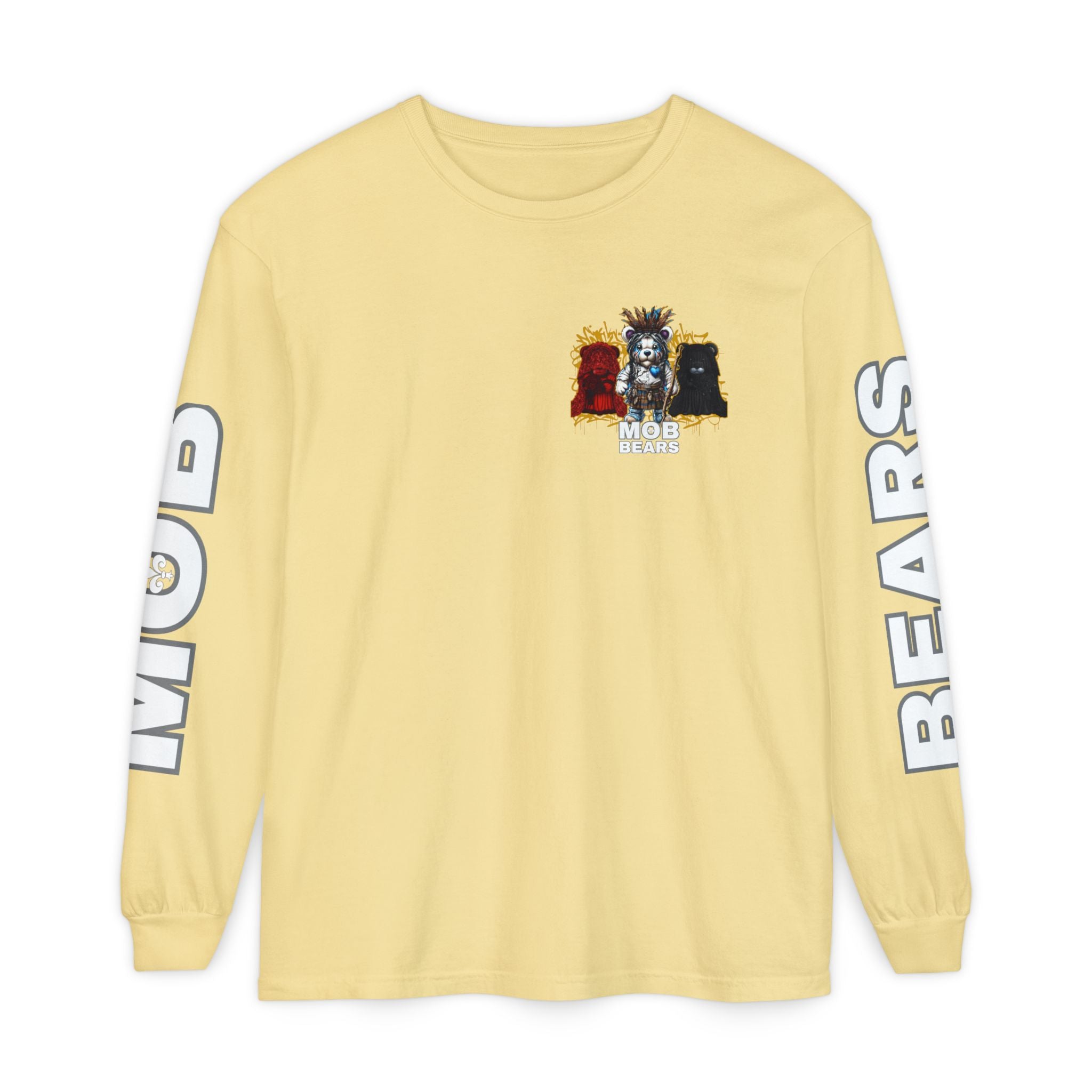 Joe Cain Wives and Mistresses MOB Bears Comfort Colors Long Sleeve Tee