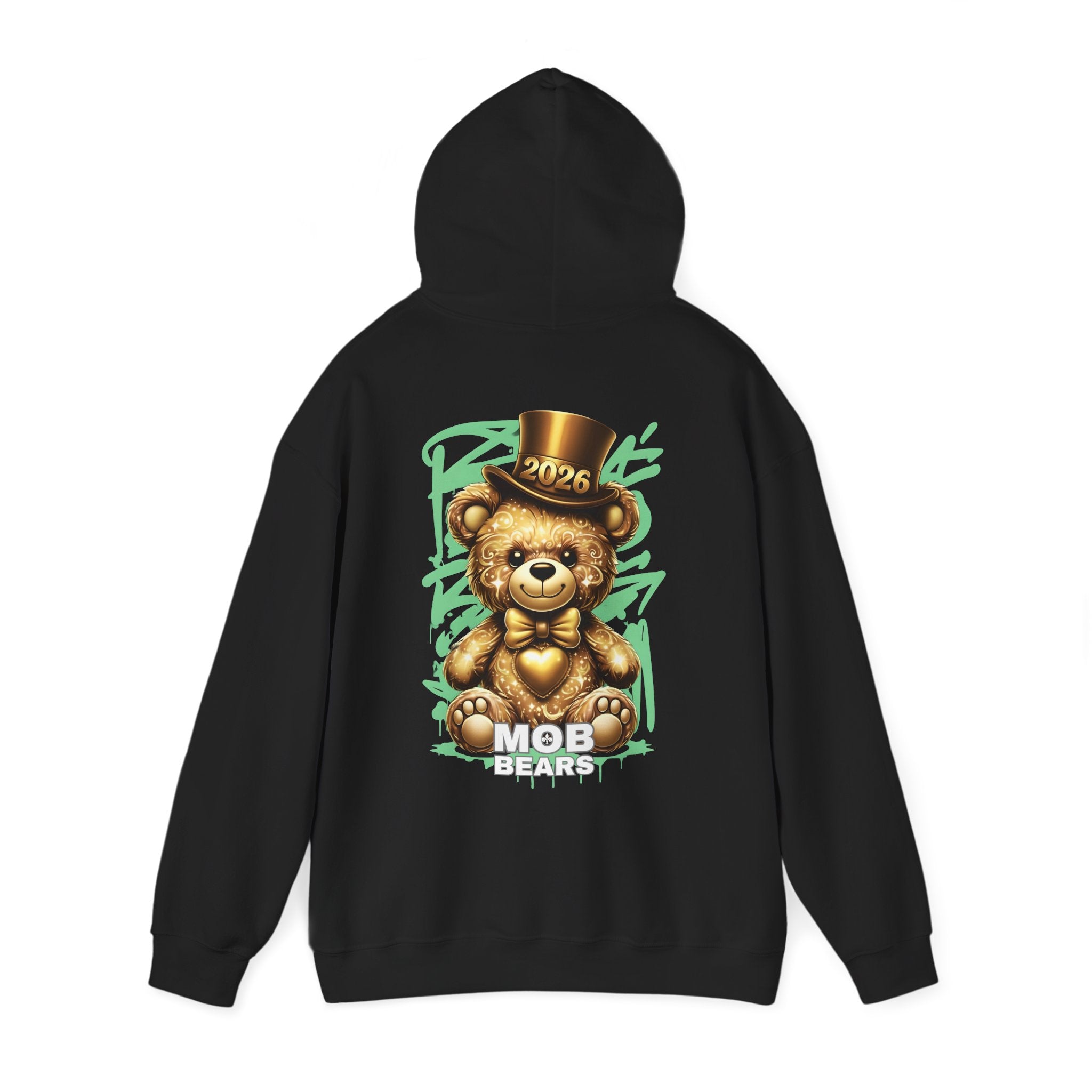 2026 MOB Bear Hoodie — New Year Celebration Sweatshirt