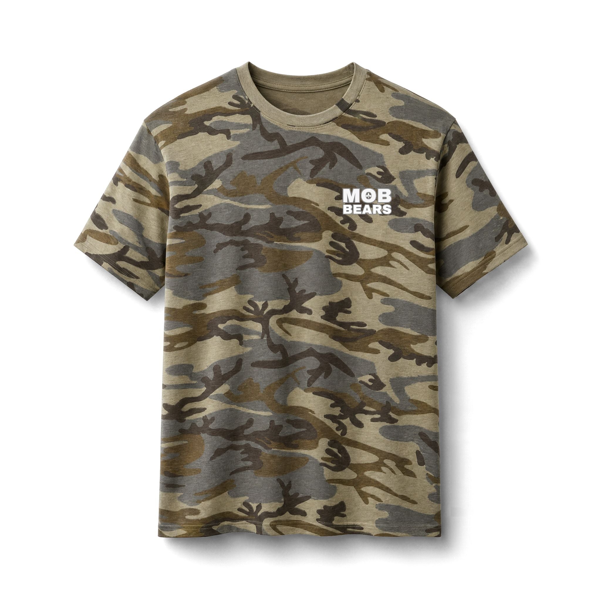 Camo 'Jesus Loves You' MOB Bears Tee