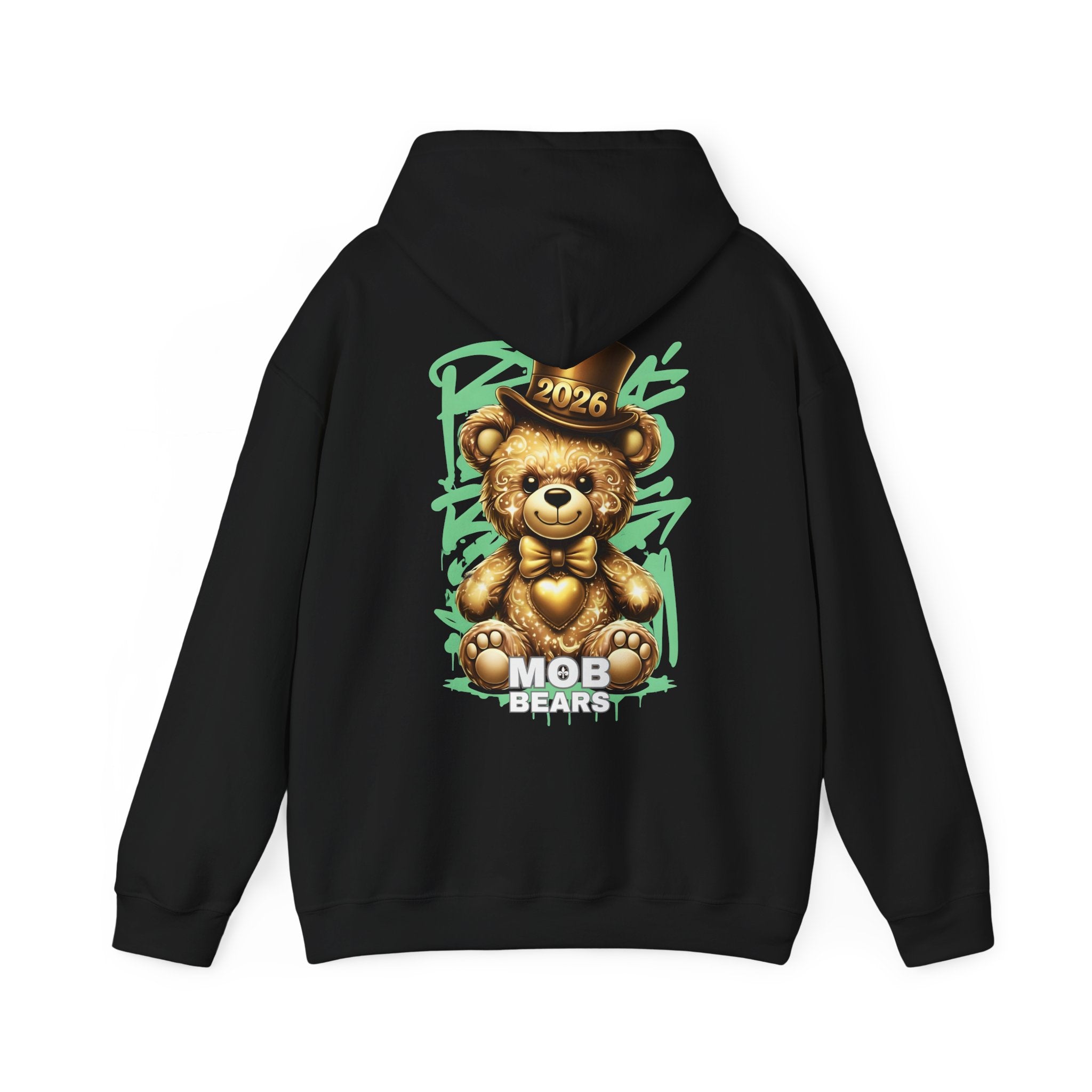 2026 MOB Bear Hoodie — New Year Celebration Sweatshirt