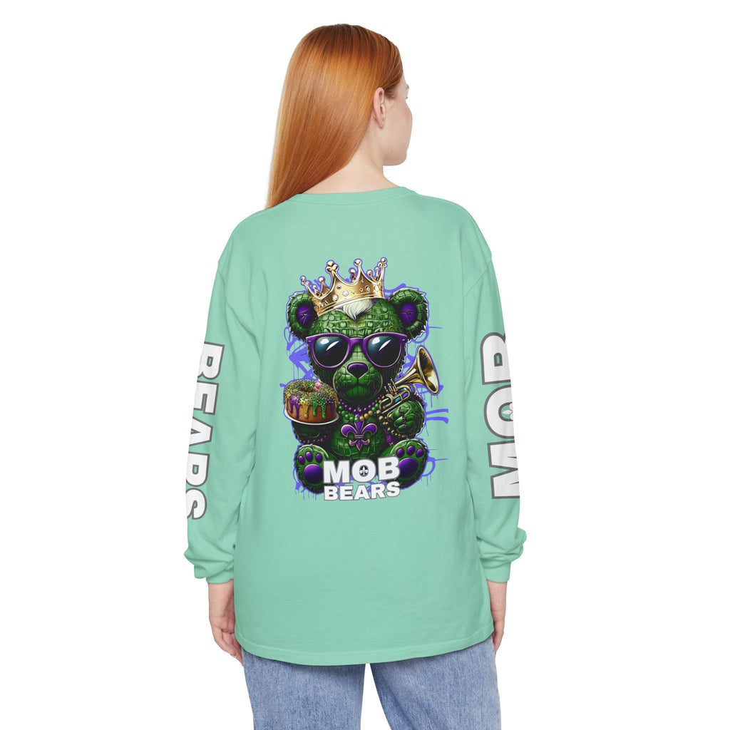 Mardi Gras 'King Krewe MOB Bears' Long Sleeve T-Shirt