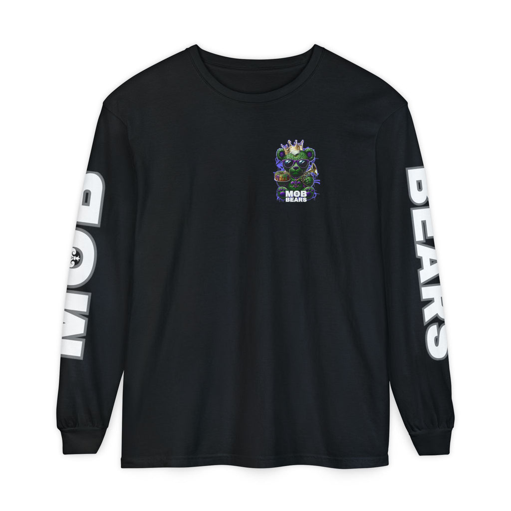 Mardi Gras 'King Krewe MOB Bears' Long Sleeve T-Shirt