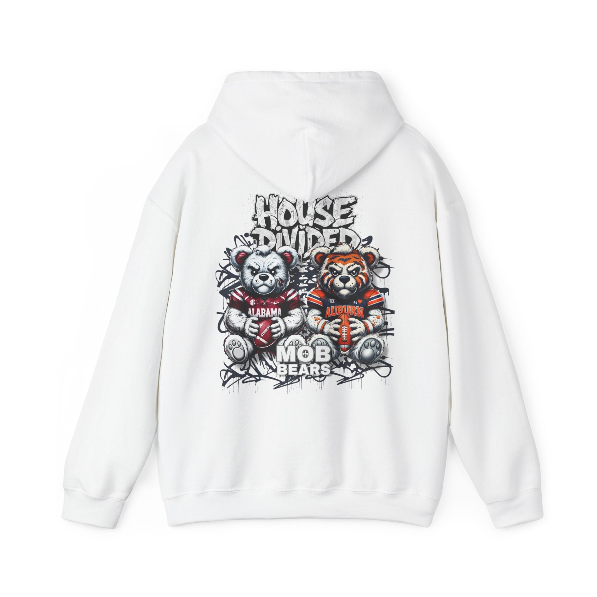 House Divided Football Hoodie — Alabama vs. Auburn Rivalry