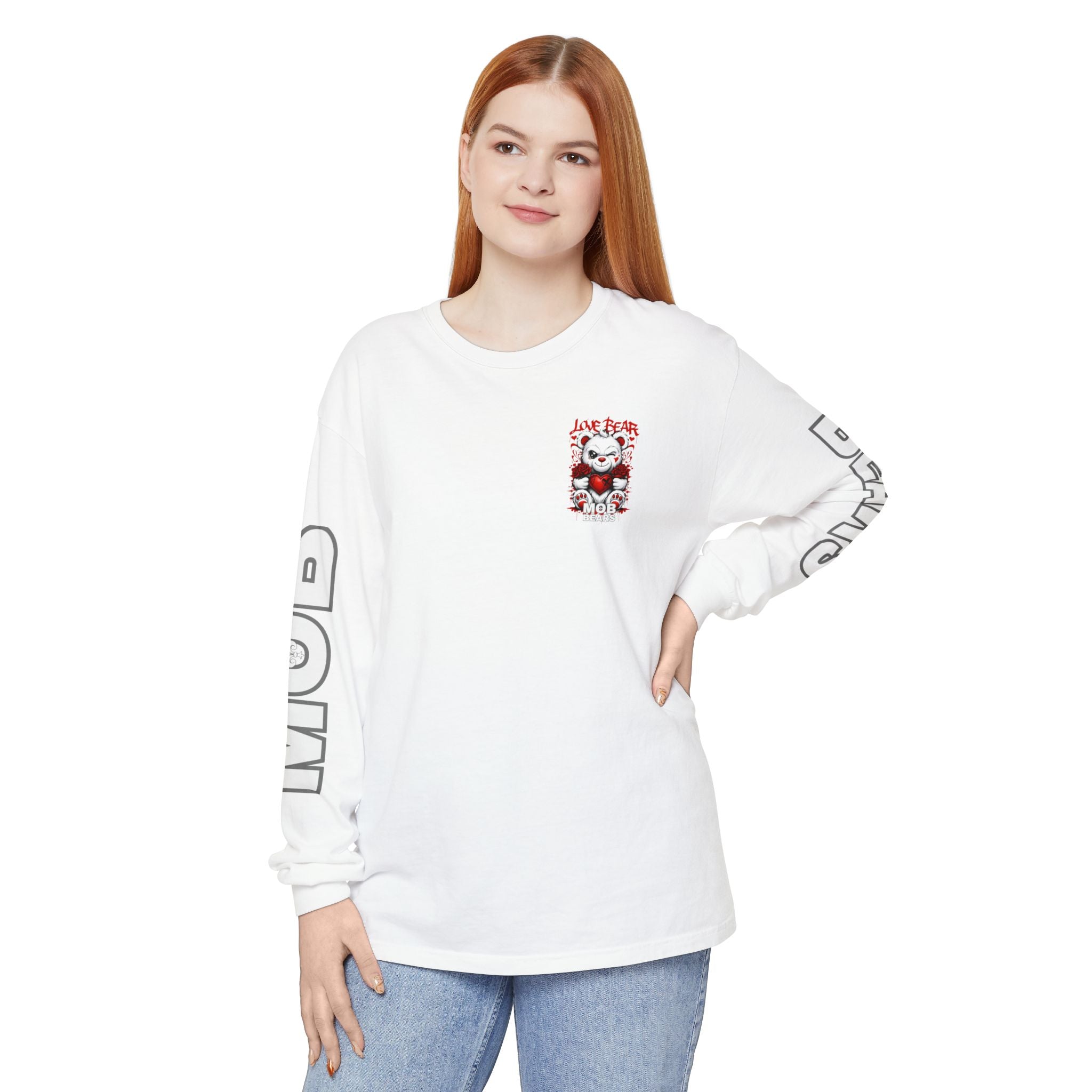 Casanova Love Bear Graphic Long Sleeve Tee