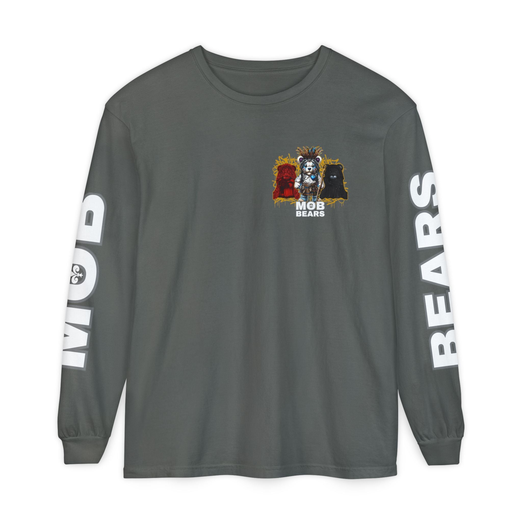 Joe Cain Wives and Mistresses MOB Bears Comfort Colors Long Sleeve Tee