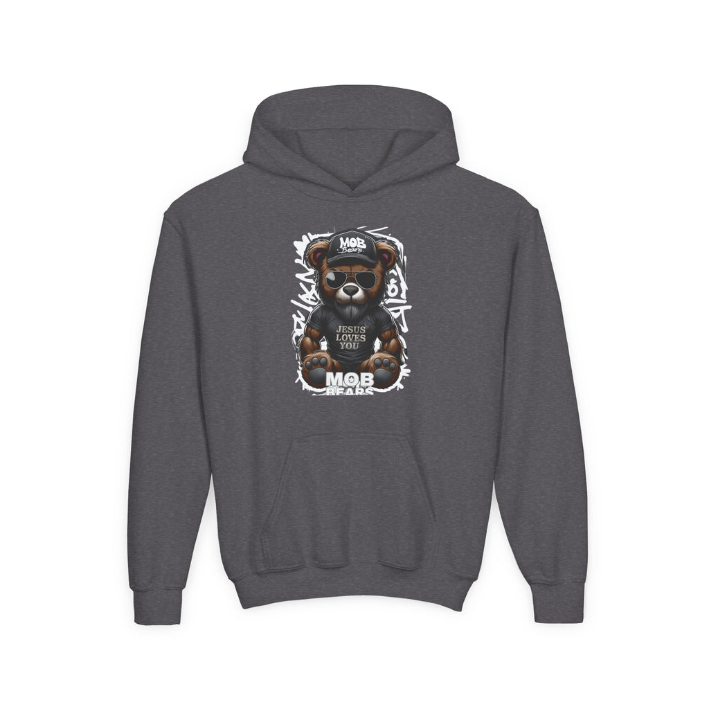 Jesus Loves You MOB Bear - Kids Hoodie