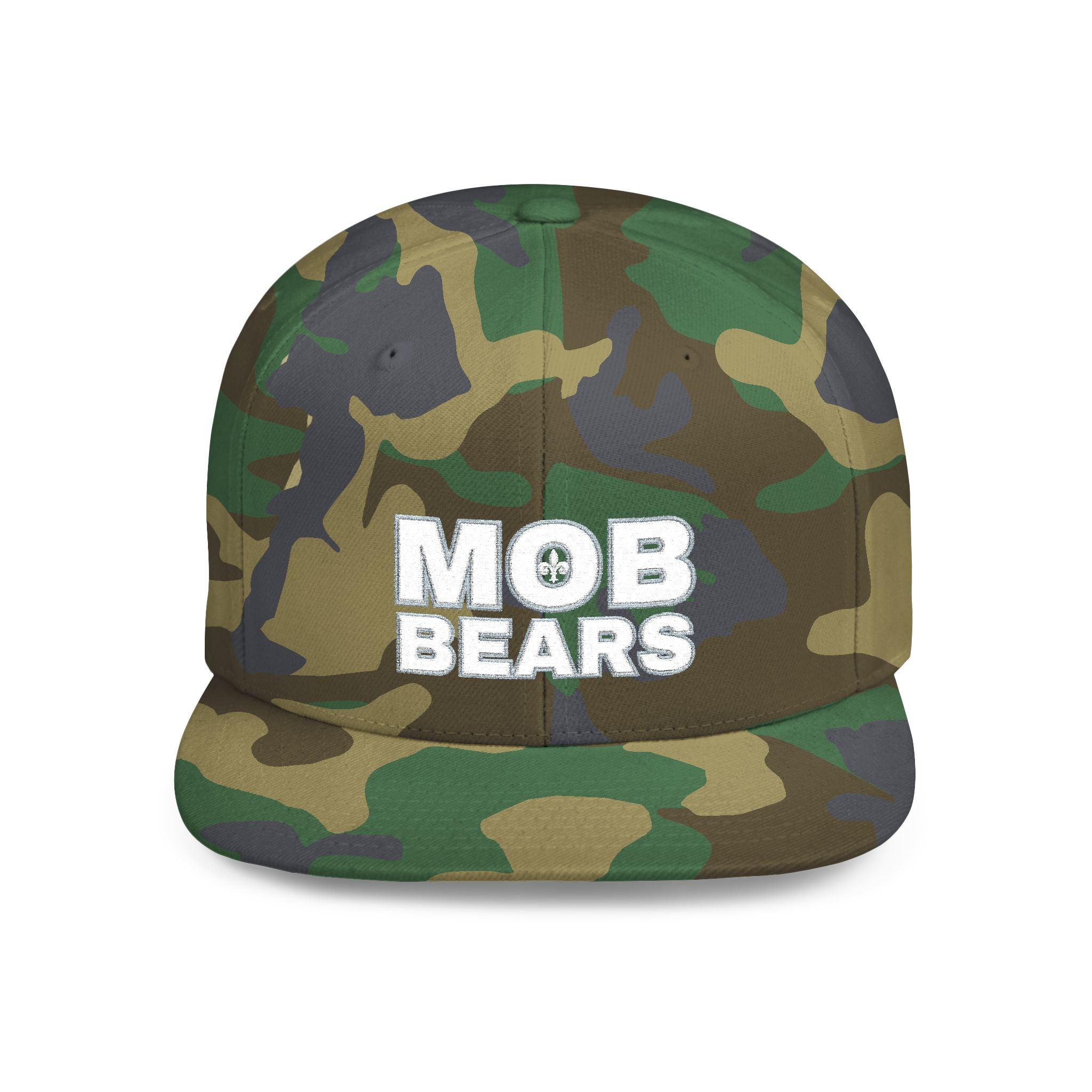 MOB Bears Flat Bill Snapback Hat