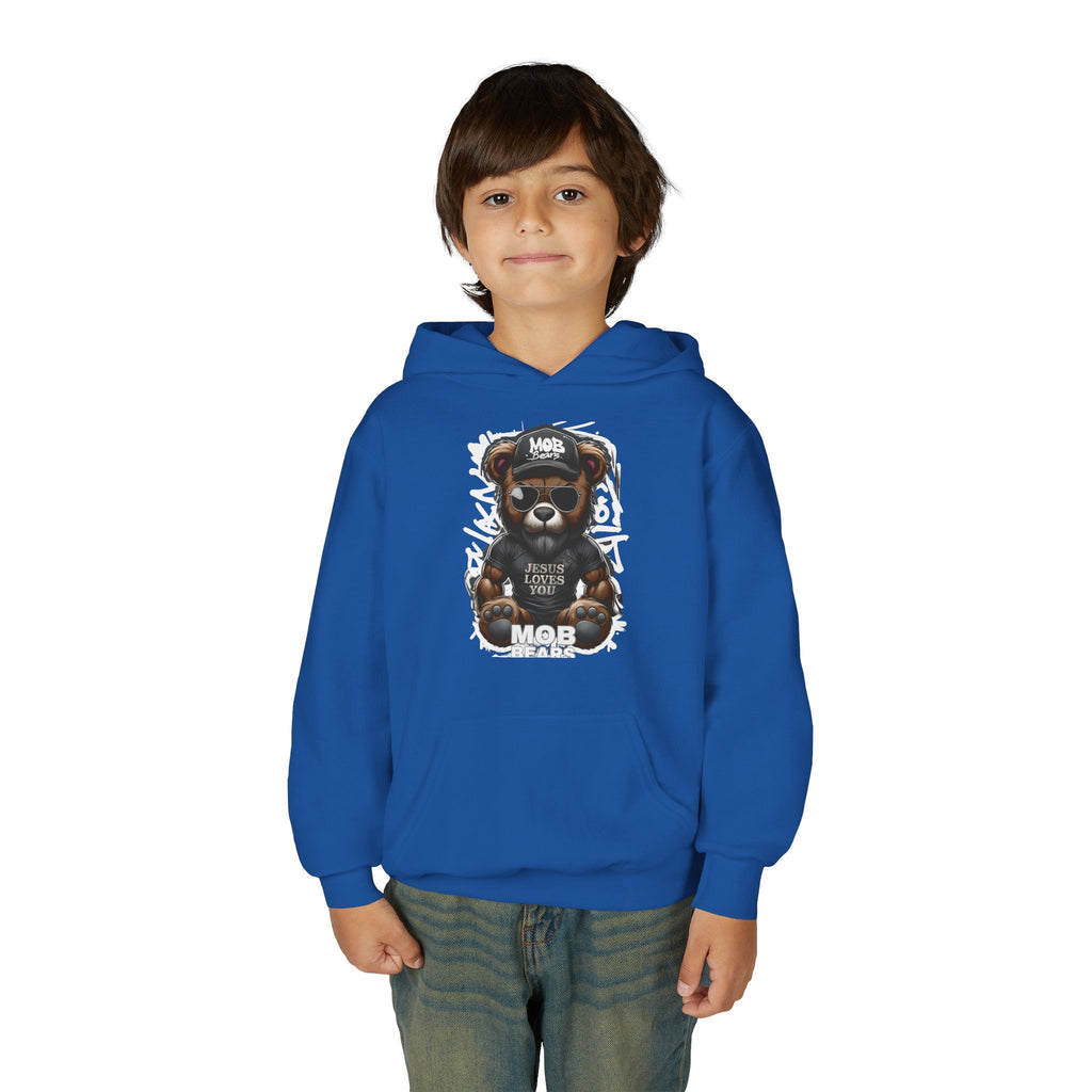 Jesus Loves You MOB Bear - Kids Hoodie