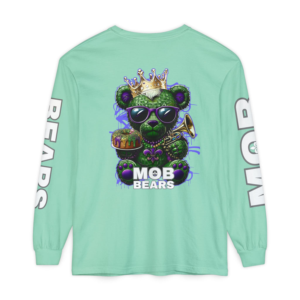 Mardi Gras 'King Krewe MOB Bears' Long Sleeve T-Shirt
