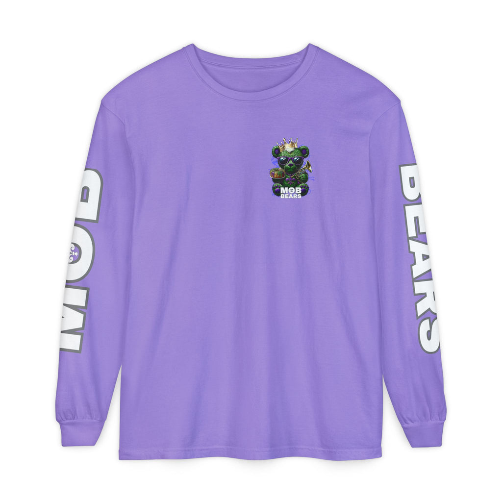 Mardi Gras 'King Krewe MOB Bears' Long Sleeve T-Shirt