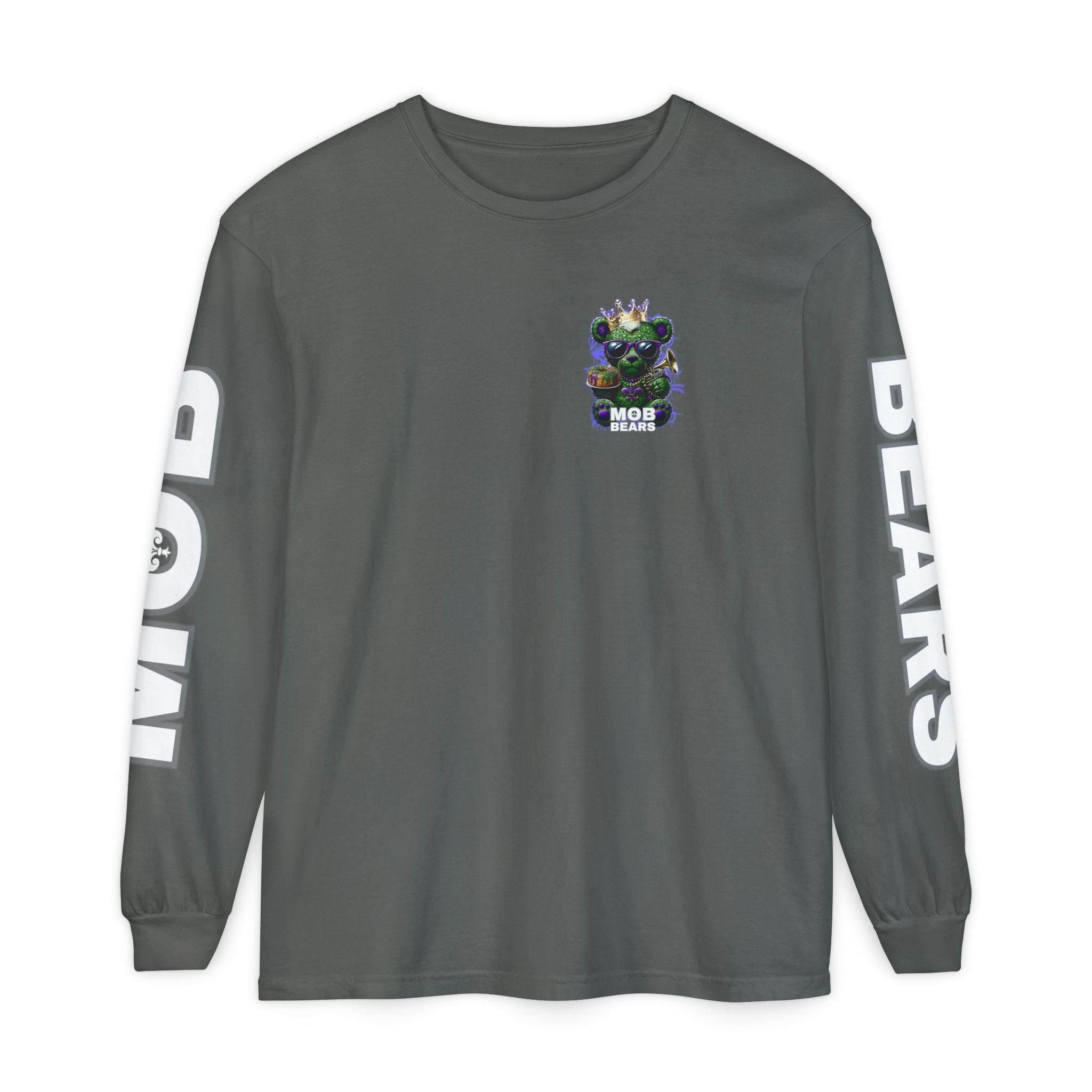 Mardi Gras 'King Krewe MOB Bears' Long Sleeve T-Shirt