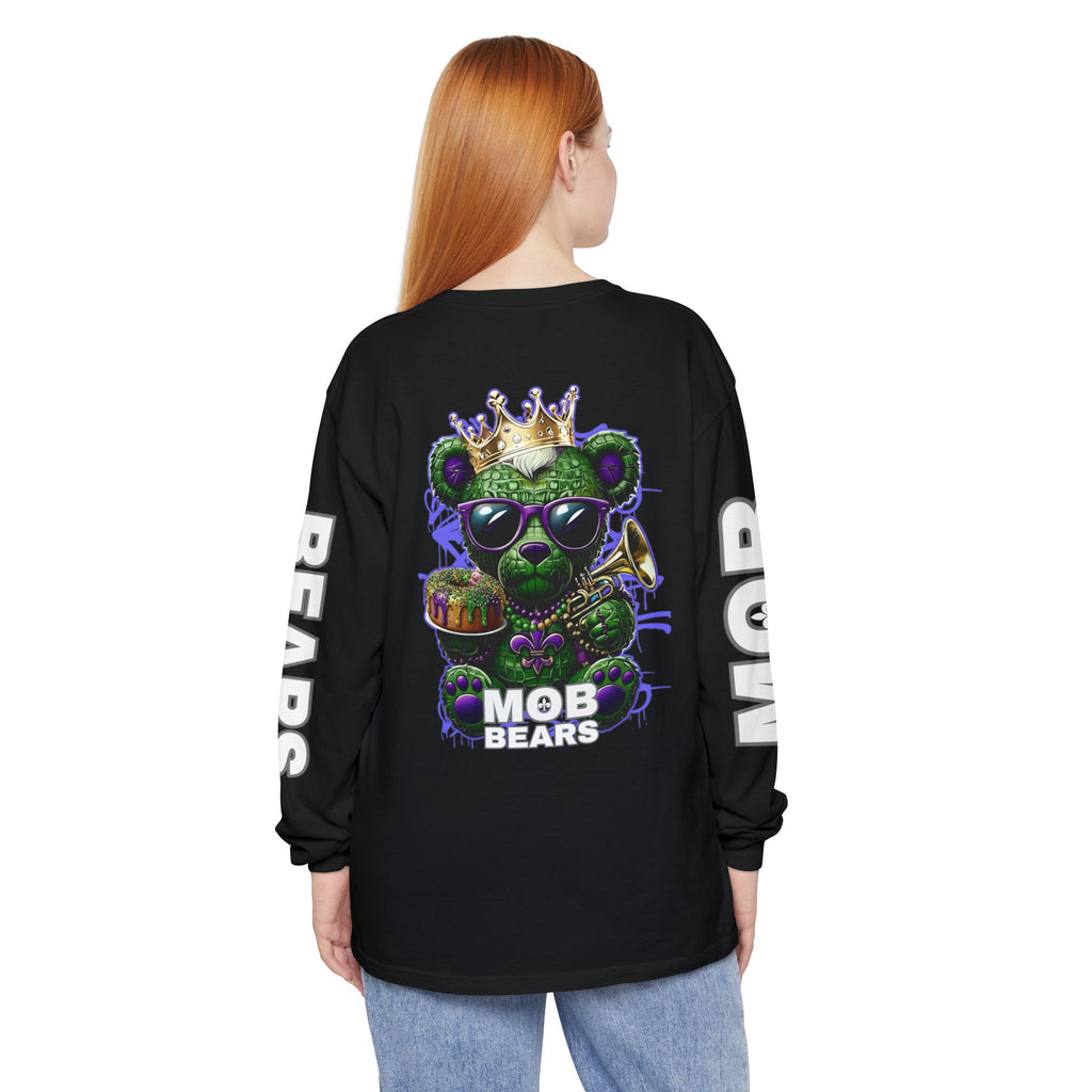 Mardi Gras 'King Krewe MOB Bears' Long Sleeve T-Shirt