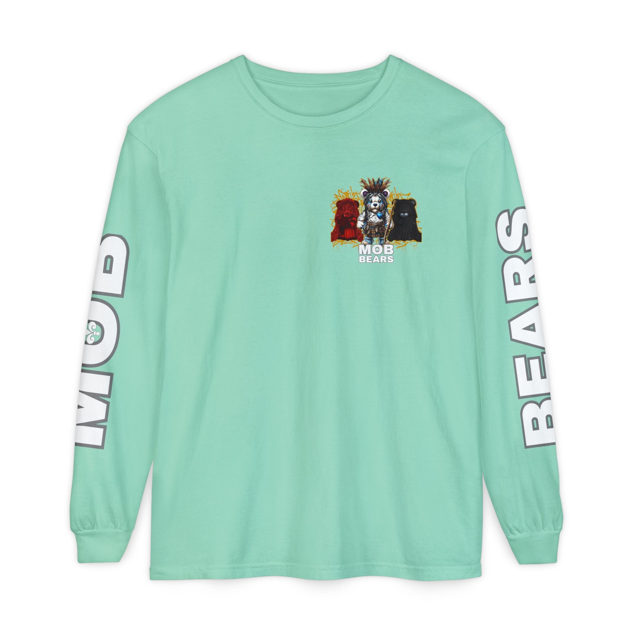 Joe Cain Wives and Mistresses MOB Bears Comfort Colors Long Sleeve Tee