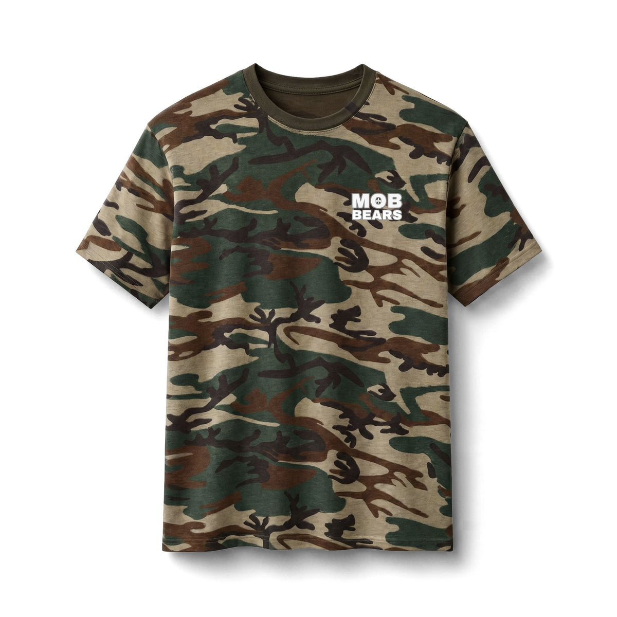 Camo 'Jesus Loves You' MOB Bears Tee