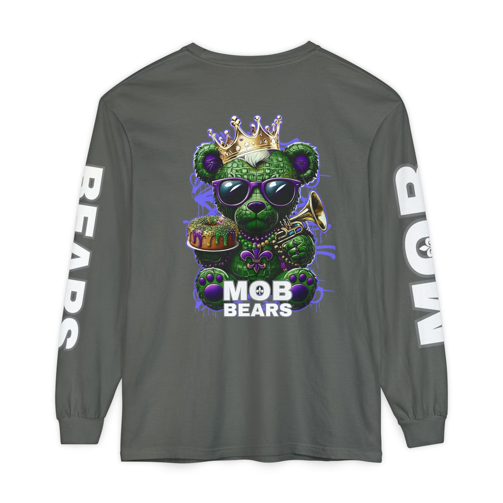 Mardi Gras 'King Krewe MOB Bears' Long Sleeve T-Shirt