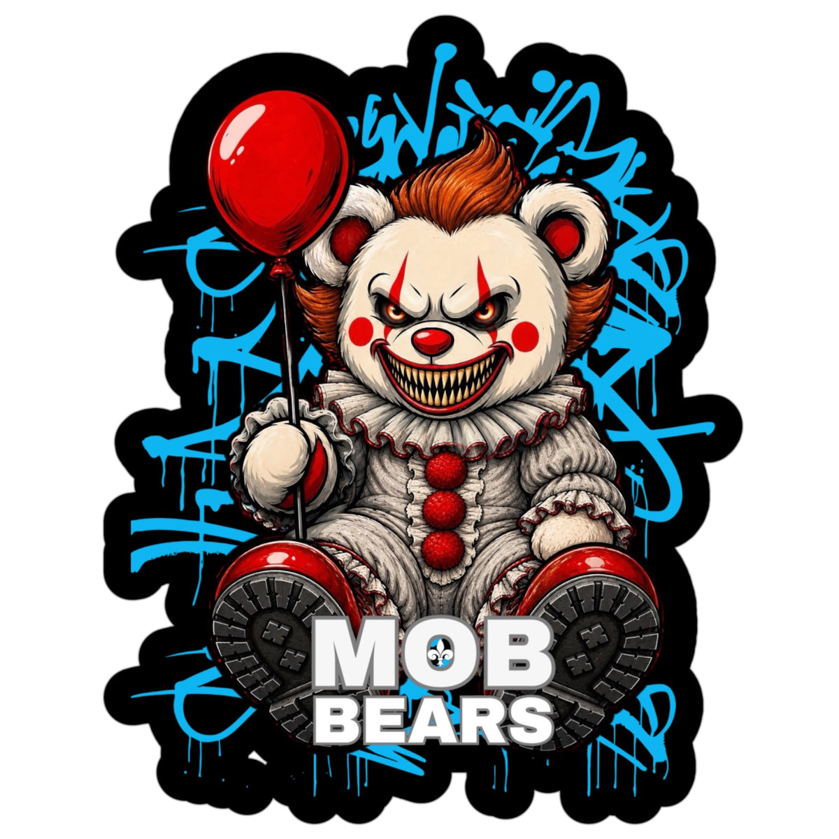 MOB Bears Horror Crew Vinyl Stickers -3 inch