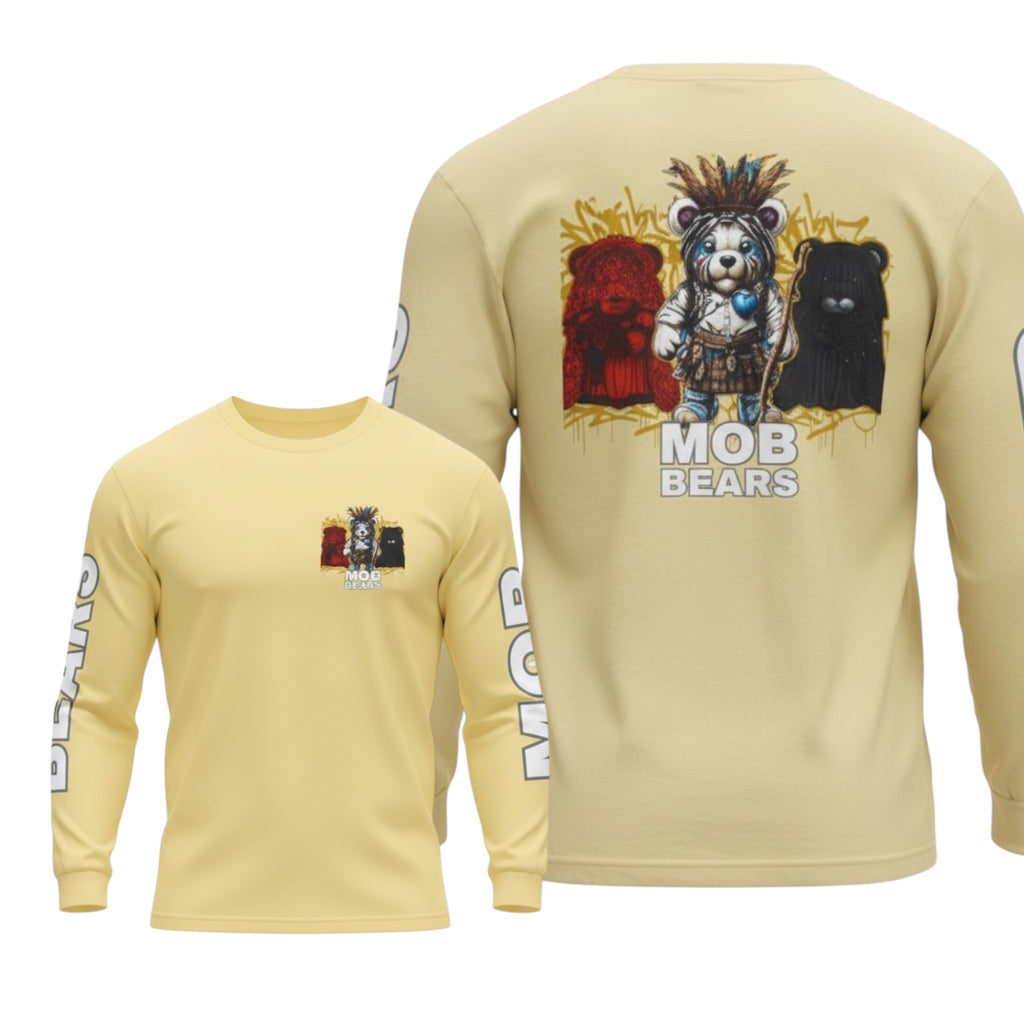 Joe Cain Wives and Mistresses MOB Bears Comfort Colors Long Sleeve Tee