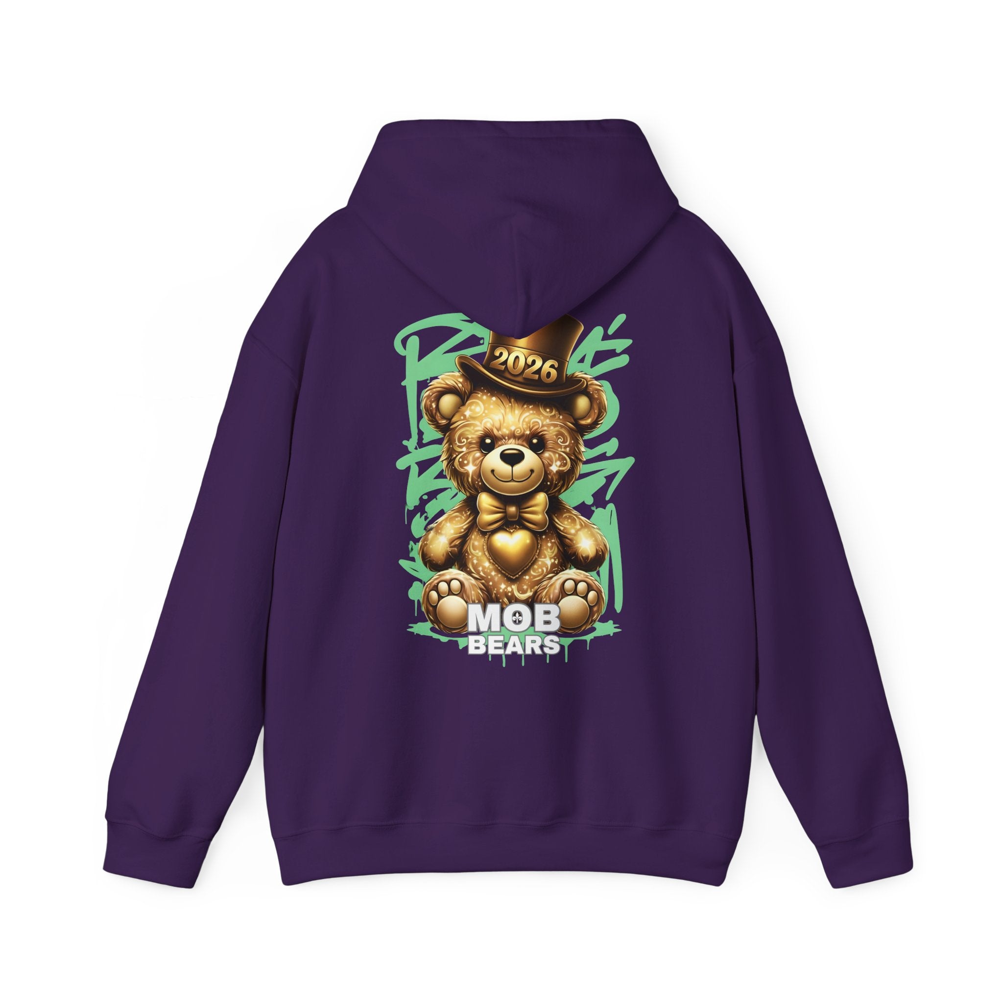 2026 MOB Bear Hoodie — New Year Celebration Sweatshirt – MOB Bears 2026 MOB Bear Hoodie — New Year Celebration Sweatshirt – MOB Bears