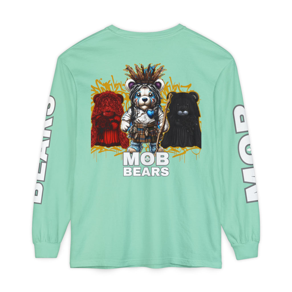 Joe Cain Wives and Mistresses MOB Bears Comfort Colors Long Sleeve Tee