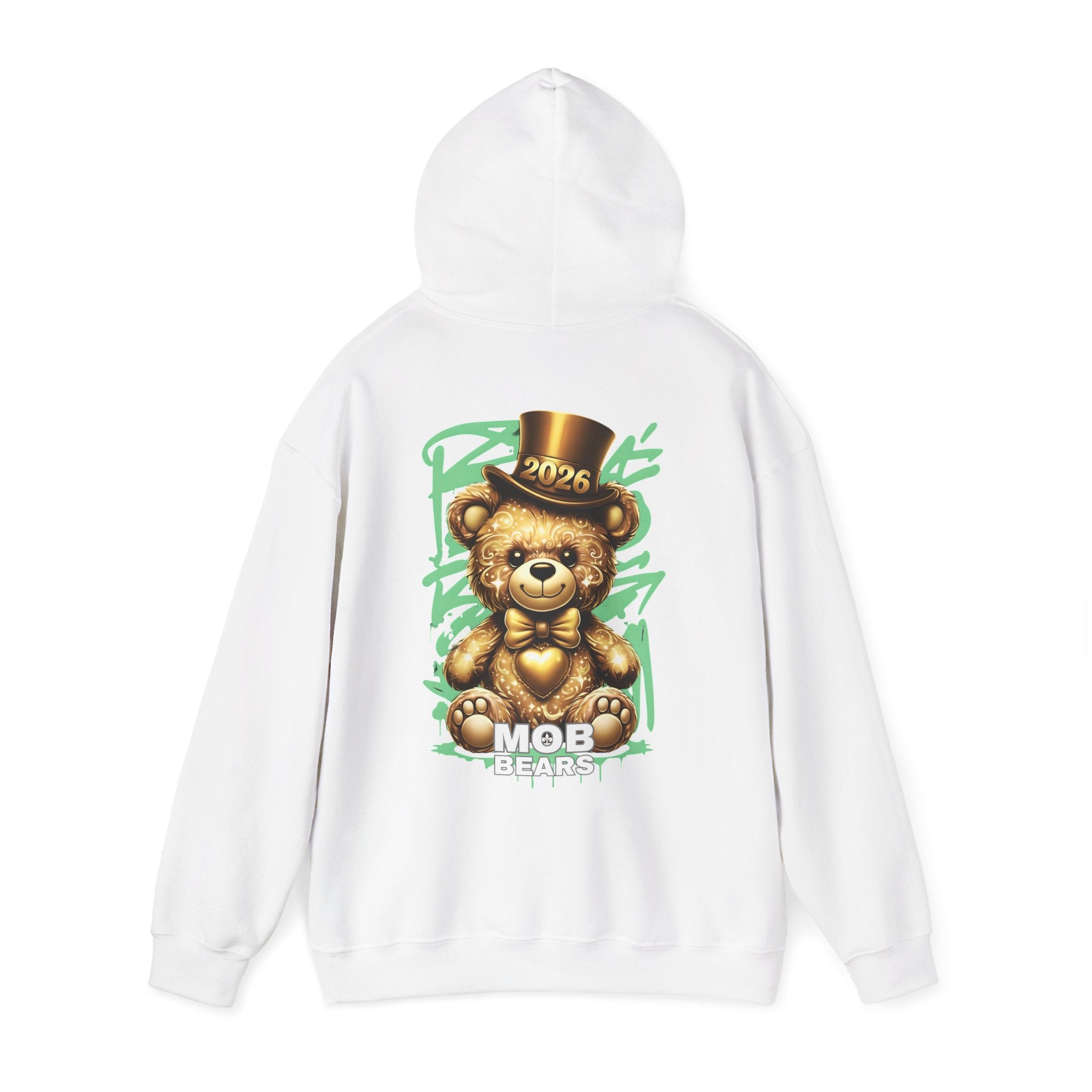 2026 MOB Bear Hoodie — New Year Celebration Sweatshirt